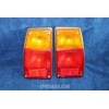 128 COUPE' SL PAIR REAR LIGHTS (PLASSTIC SCREW) CHROME EDGE   ALTISSIMO