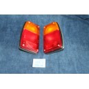 128 COUPE' S  PAIR REAR LIGHTS (PLASTIC SCREW)  BLACK EDGE   ALTISSIMO