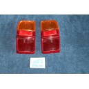 128 FAMILIARE  PAIR LENSES  FOR REAR LIGTHS  BLACK EDGE    ALTISSIMO