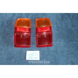 128 FAMILIARE  PAIR LENSES  FOR REAR LIGTHS  BLACK EDGE    ALTISSIMO