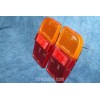 128 FAMILIARE  PAIR LENSES  FOR REAR LIGTHS  BLACK EDGE    ALTISSIMO