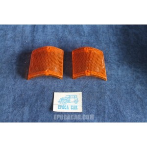 128 SEDAN-RALLY   PAIR ORANGE LENSES FOR FRONT LIGHTS   CATALUX