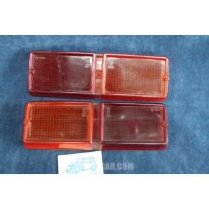 128 SEDAN 1°S  PAIR REAR LENSES   ALTISSIMO