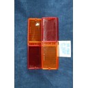 128 SEDAN 1°S  PAIR REAR LENSES   CATALUX