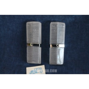 125  PAIR CLEARS LENSES FOR FRONT LIGHTS   BELLU'  