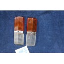 125 1°S  PAIR BICOLORED LENSES FOR FRONT LIGHTS   ALTISSIMO