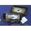 124 COUPE' 3°S CC  PAIR CLEARS FRONT LIGHTS   STARS