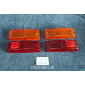 124 SEDAN '71  COMPLETE SET (4 PIECES) LENSES FOR REAR LIGHTS   ALTISSIMO