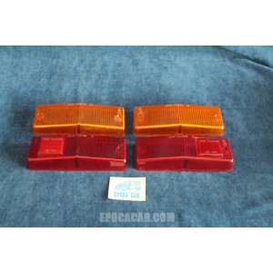 124 SEDAN '71  COMPLETE SET (4 PIECES) LENSES FOR REAR LIGHTS   ARIC