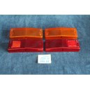 124 SEDAN '71  COMPLETE SET (4 PIECES) LENSES FOR REAR LIGHTS   STARS