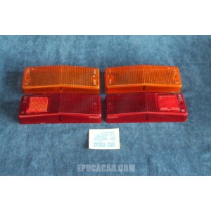 124 SEDAN '71  COMPLETE SET (4 PIECES) LENSES FOR REAR LIGHTS   STARS
