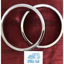 FRAME RINGS CHROME HEADLIGHT OUTSIDE (BIGGEST) PAIR