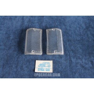 124 SPECIALSPECIAL T '71  PAIR CLEARS LENSES FOR FRONT LIGHTS   STARS