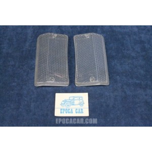 124 SPECIALSPECIAL T '71  PAIR CLEARS LENSES FOR FRONT LIGHTS   ARIC