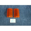 124 SPECIALSPECIAL T '71  PAIR ORANGE LENSES FOR FRONT LIGHTS   ALTISSIMO