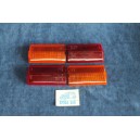 124 SEDAN 1°S  COMPLETE SET (4 PIECES) LENSES FOR REAR LIGHTS   CATALUX