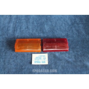 124 SEDAN 1°S  PAIR LENSES FOR REAR LIGHTS   BELLU'