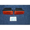 124 SPORT COUPE'  PAIR ORANGE FRONT LIGHTS WIYH CAPS   CATALUX