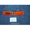 124 SPORT COUPE'  COPPIA FANALINI ANT. ARANCIONI IN PLASTICA   LEART