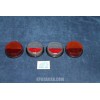 850 SPORT COUPE'  COMPLETE SET (4 PIECES) LENSES FOR REAR LIGHTS   P.V.