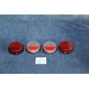 850 SPORT COUPE'  COMPLETE SET (4 PIECES) LENSES FOR REAR LIGHTS   STARS