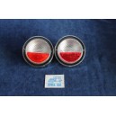 850 SPORT COUPE'  PAIR WHITE  RED REAR LIGHTS   STARS