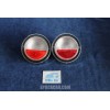 850 SPORT COUPE'  PAIR WHITE  RED REAR LIGHTS   STARS