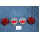 850 SPORT COUPE'  COMPLETE SET (4 PIECES) LENSES FOR REAR LIGHTS   CATALUX