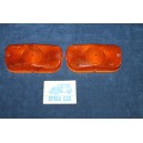 1500 C  PAIR ORANGE LENSES FOR FRONT LIGHTS   LEART