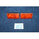 124 SEDAN 1°S  PAIR ORANGE FRONT LIGHTS   STARS
