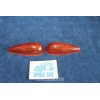 500 N  PAIR ORANGE LENSES FOR FRONT LIGHTS   LEART