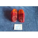 600 2°S  COPPIA PLASTICHE PER FANALINI POST. SENZA CATARIFRANGENTI   CARELLO