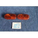 PAIR ORANGE LENSES FOR FRONT LIGHTS   P.V.