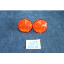 124 COUPE' 1°S  PAIR ORANGE FRONT LIGHTS   STARS