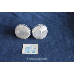 124 COUPE' 1°S  PAIR CLEAR FRONT LENSES   STARS