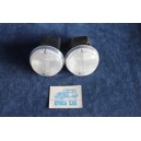124 COUPE' 1°S  PAIR FRONT LIGHTS WITH CAPS   ARIC