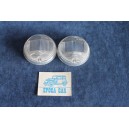 124 COUPE' 1°S  PAIR LENSES FOR FRONT LIGHTS   ALTISSIMO