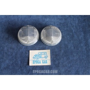 124 COUPE' 1°S  PAIR LENSES FOR FRONT LIGHTS   ARIC