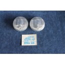 124 COUPE' 1°S  PAIR LENSES FOR FRONT LIGHTS   BELLU'