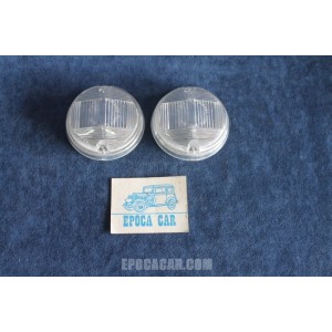 124 COUPE' 1°S  PAIR LENSES FOR FRONT LIGHTS   BELLU'