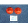 124 COUPE' 1°S  PAIR ORANGE LENSES FOR FRONT LIGHTS   STARS