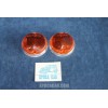 124 COUPE' 1°S  PAIR ORANGE LENSES FOR FRONT LIGHTS   ALTISSIMO