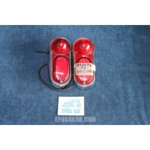 1100 103 TV 1°S  PAIR REAR LIGHTS  CARELLO (RECHROME 1 WITH HOLE)