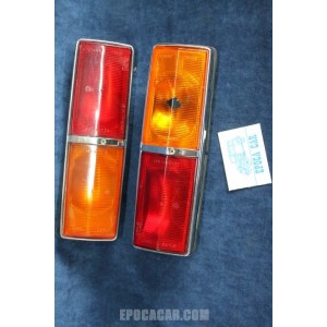 COUPLE TAIL LIGHTS STARS FIAT 124 1s