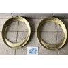 HEADLAMP RINGS DAINA E CISITALIA MODELS  IN BRASS TO ADAPT  NOT CHROME PAIR 