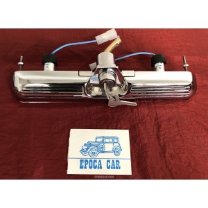 ALFA ROMEO 2000 2600 SPIDER TOURING LUCE TARGA COMPLETA DI PULSANTE CON CHIAVE APERTURA BAULE