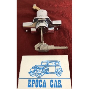 SERRATURA BAULE CROMATO CON CHIAVE ALFA ROMEO 2000 2600 SPIDER TOURING