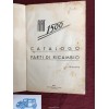 CATALOGO PARTI DI RICAMBIO STAMPATO GIUGNO 1940