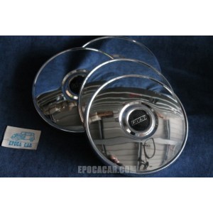 FIAT 124 BERLINA 72'    124 SPECIAL 72' SET 4 COPPA RUOTA CROMATA