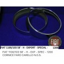 CORNICI FARO FIAT 11OO H 1200 GRANLUCE COPPIA ORIGINALI